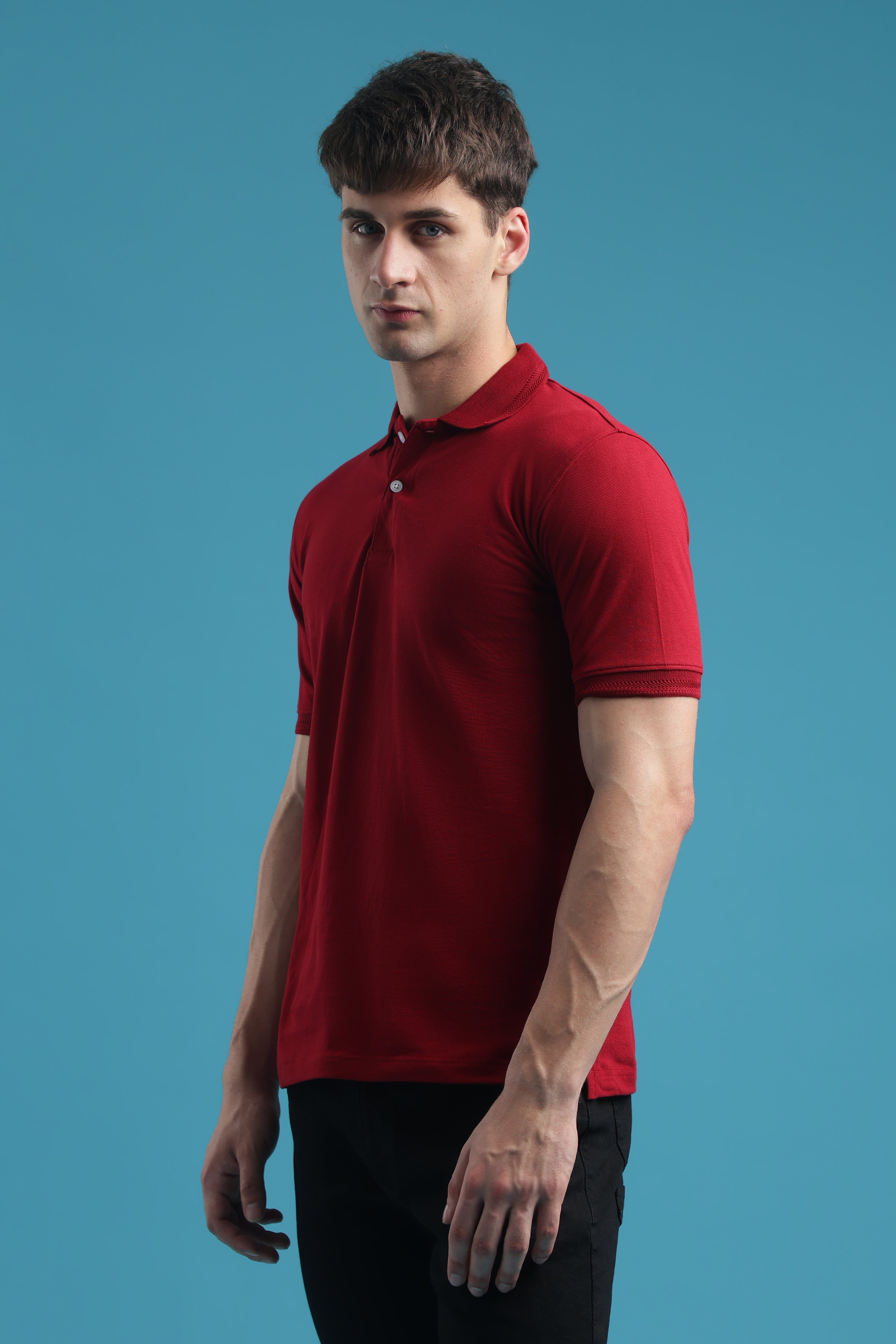 Red Polo T-Shirt For Men