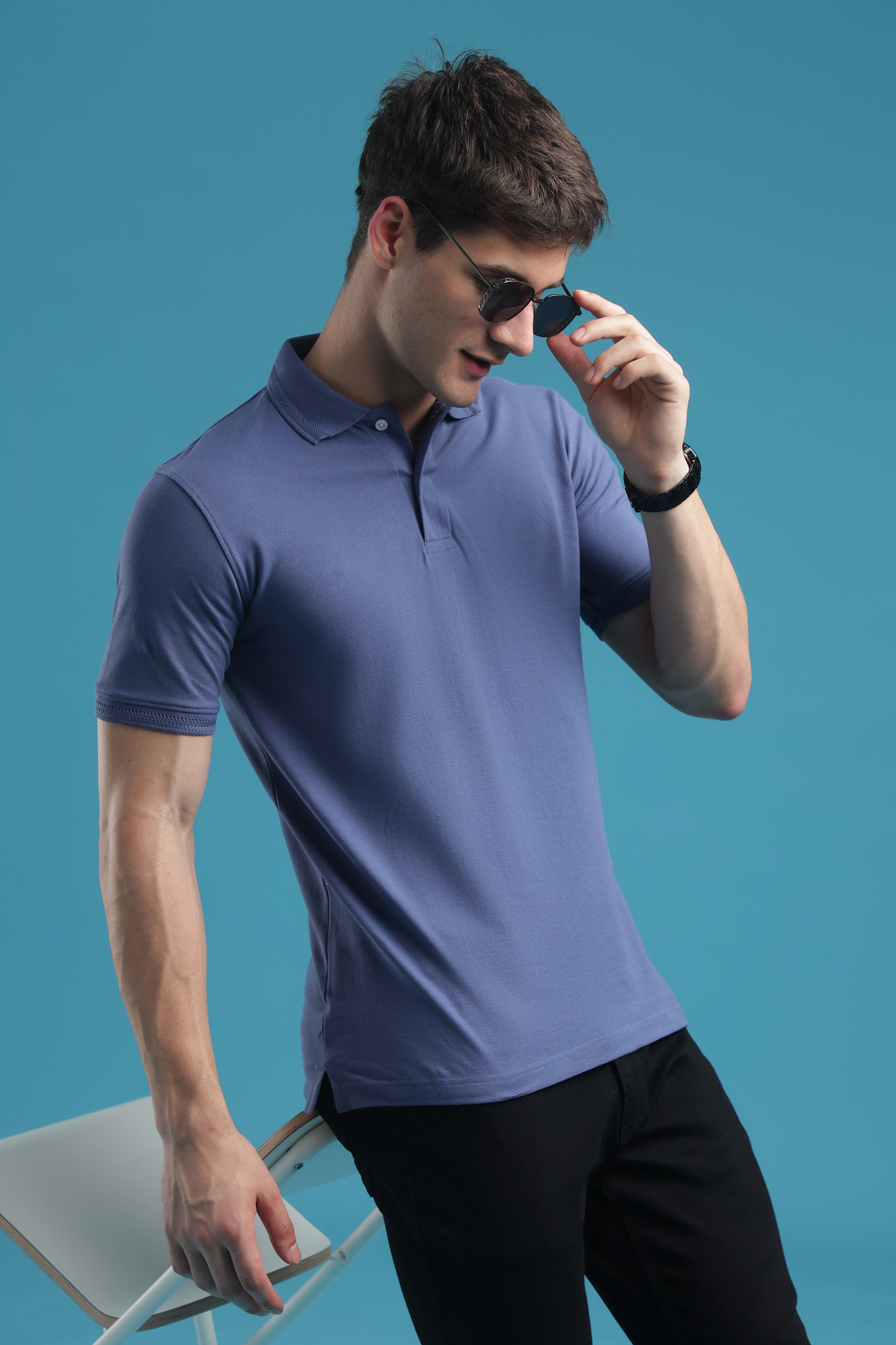 Heaven Blue Polo T-Shirt