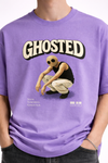 Ghosted Graphic Oversized Tee – Med Lavender