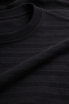 VANTOWO Jacquard Crew Sweatshirt – Black | Premium Fabric