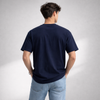 VANTOWO “Balance” Regular Fit Graphic T-Shirt – Navy Blue | Premium Cotton