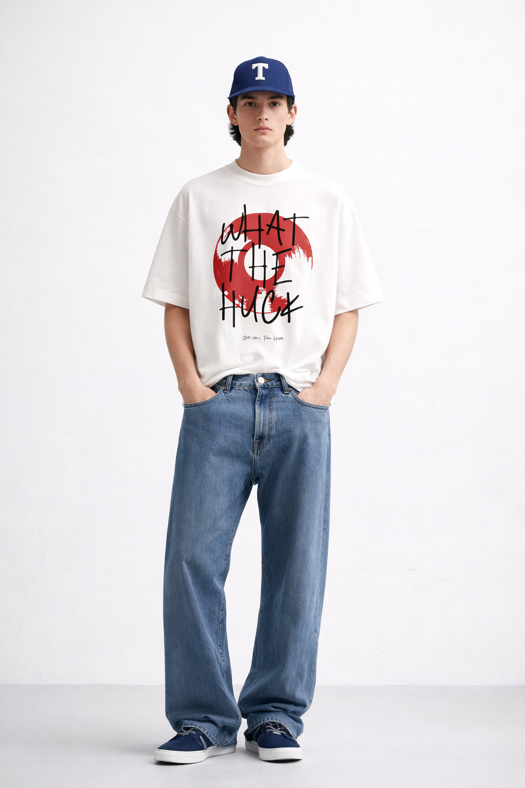 VANTOWO “What The Huck” Regular Fit Graphic T-Shirt – Black | Premium Cotton