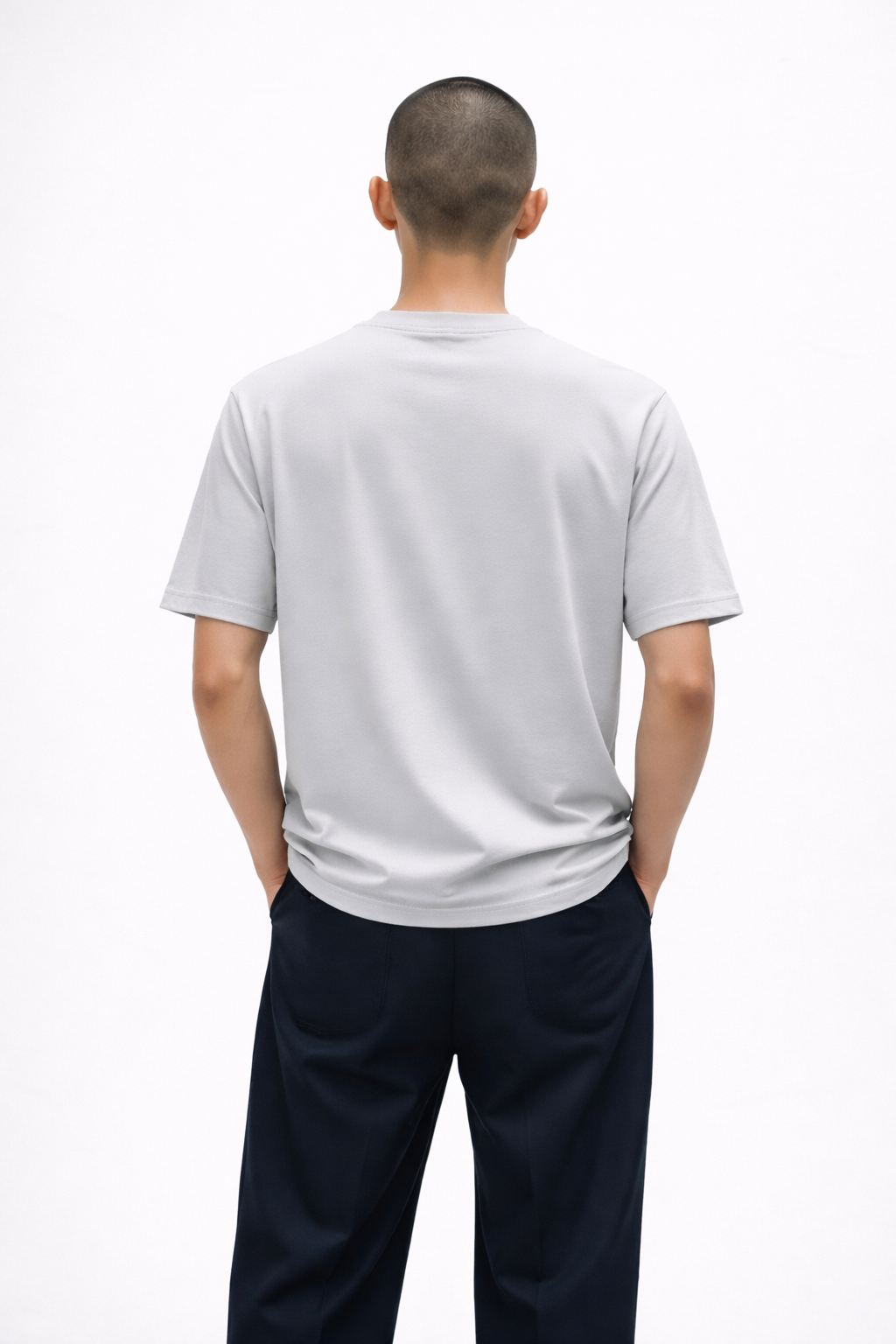 VANTOWO “DETACHED” Regular Fit Graphic T-Shirt – Grey | Premium Cotton