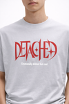 VANTOWO “DETACHED” Regular Fit Graphic T-Shirt – Grey | Premium Cotton