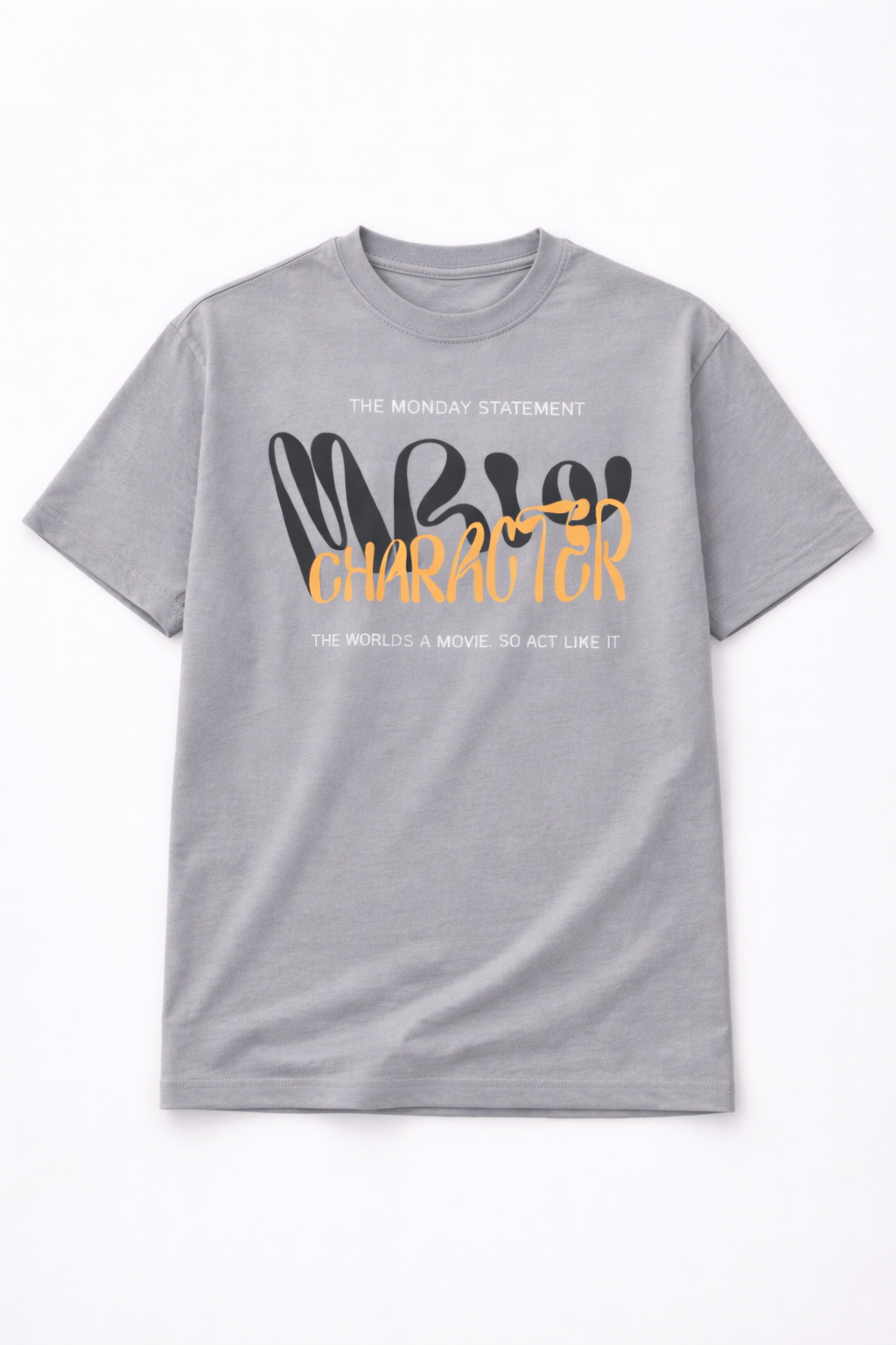 VANTOWO “Mr. Character” Regular Fit Graphic T-Shirt – Navy Blue | Premium Cotton