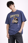 Ghosted Denim Blue Oversized Tee