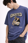 Ghosted Oversized Tee- Royal Blue