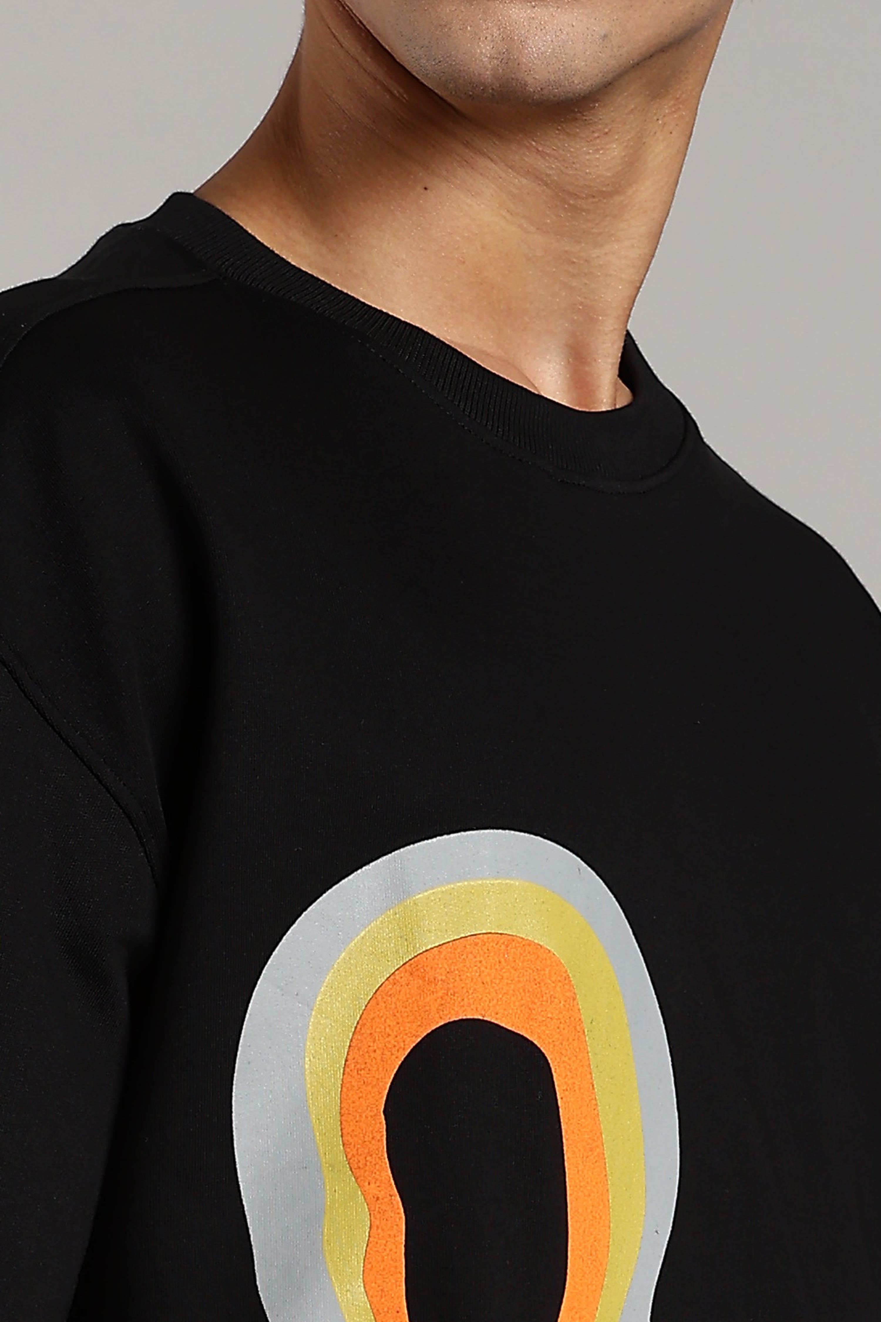 VANTOWO “Nocturnal Lift” Heavyweight Oversized Fit Puff Print T-Shirt – Black