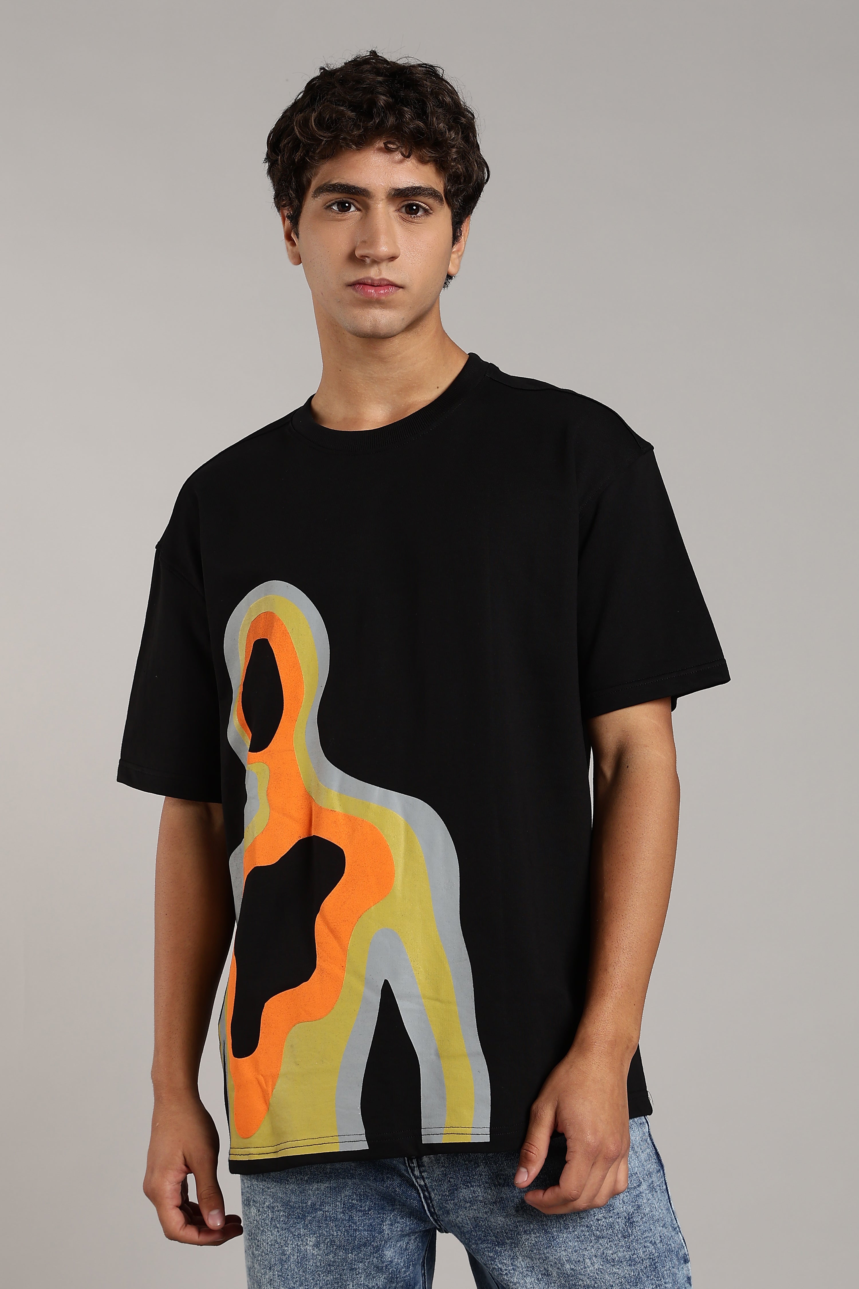 Nocturnal Lift Black Premium Oversized T-Shirt