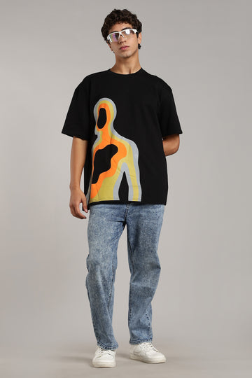 Nocturnal Lift Black Premium Oversized T-Shirt