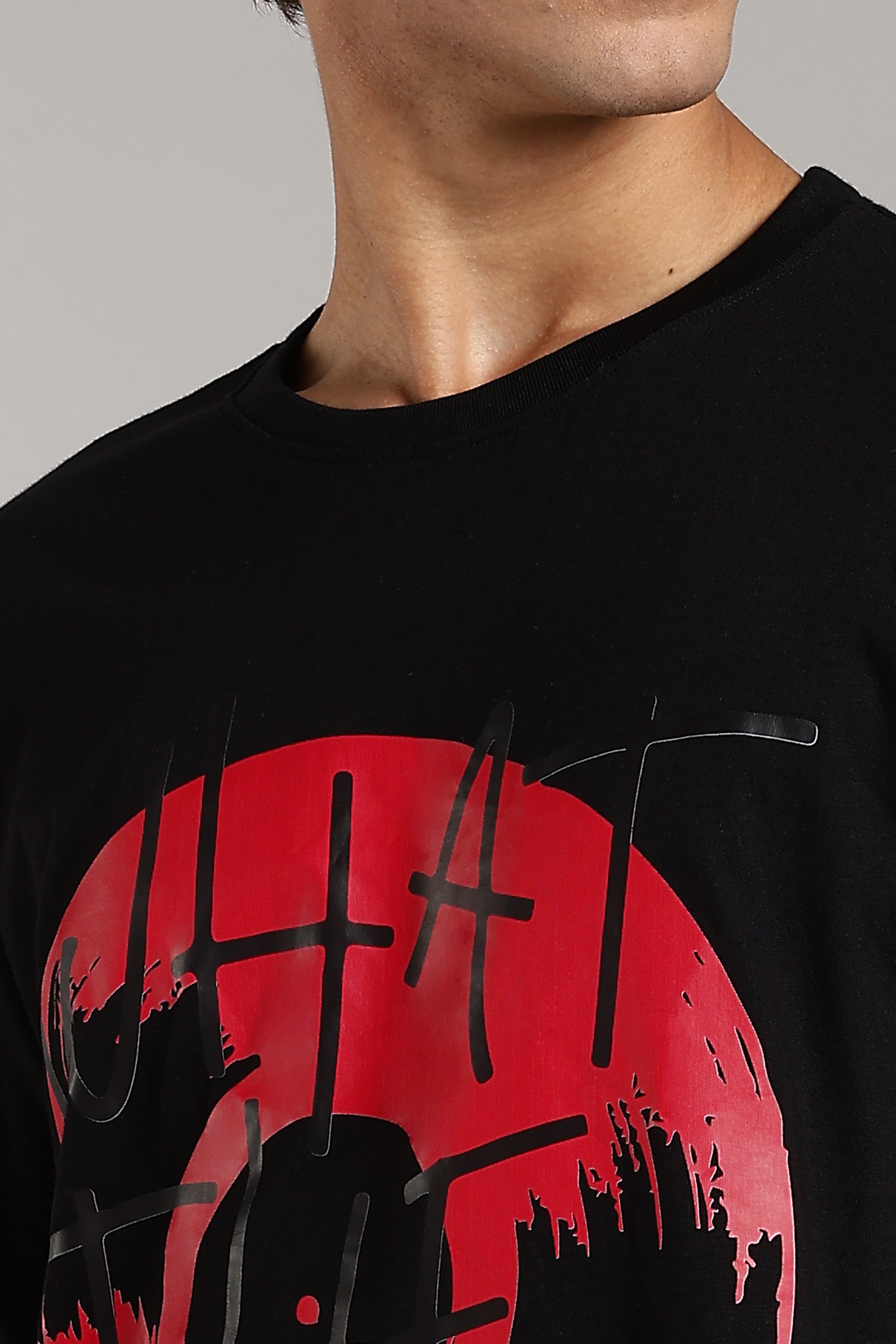 What the Huck Black Regular Fit T-Shirt