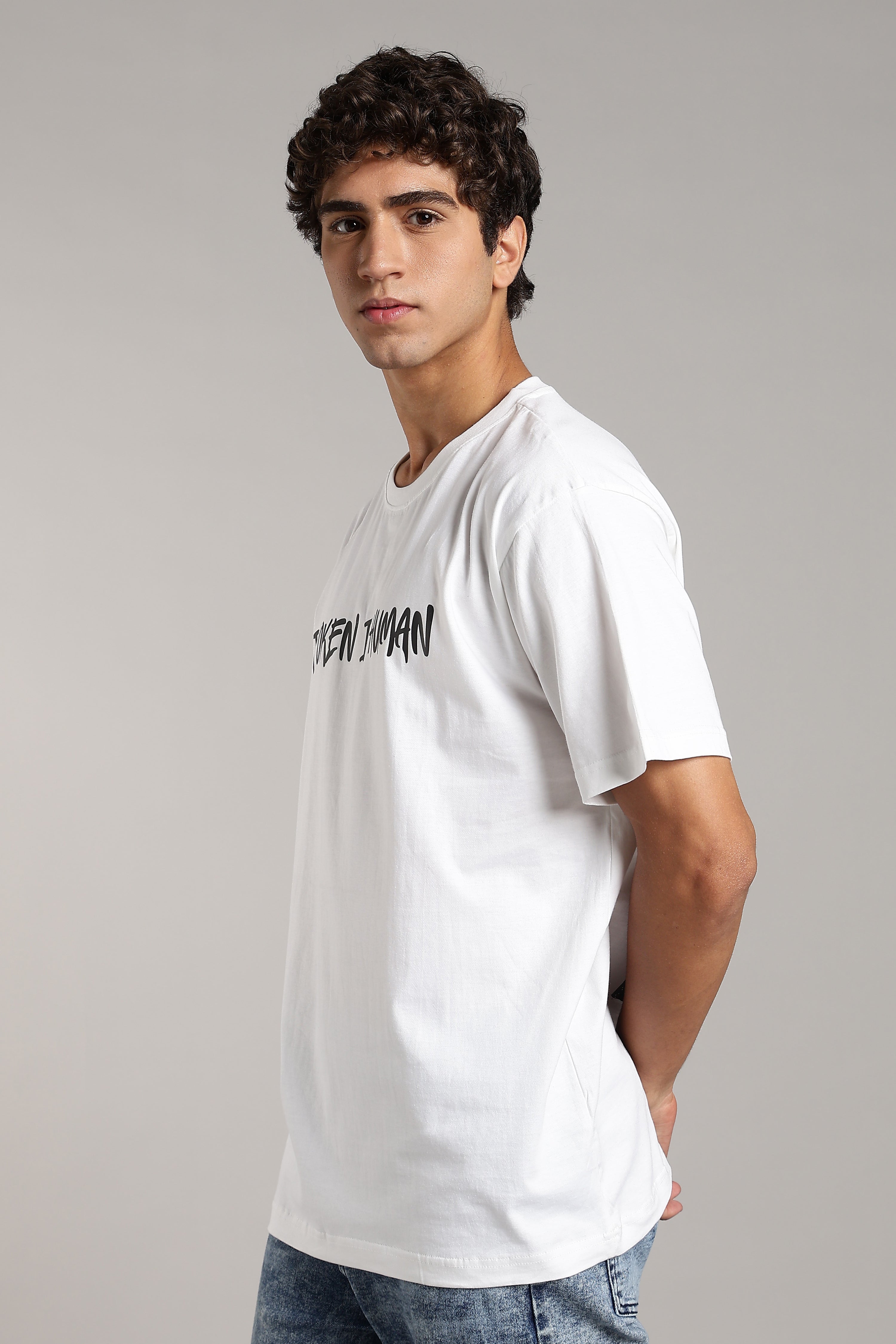 Broken Truth White Regular Fit T-Shirt