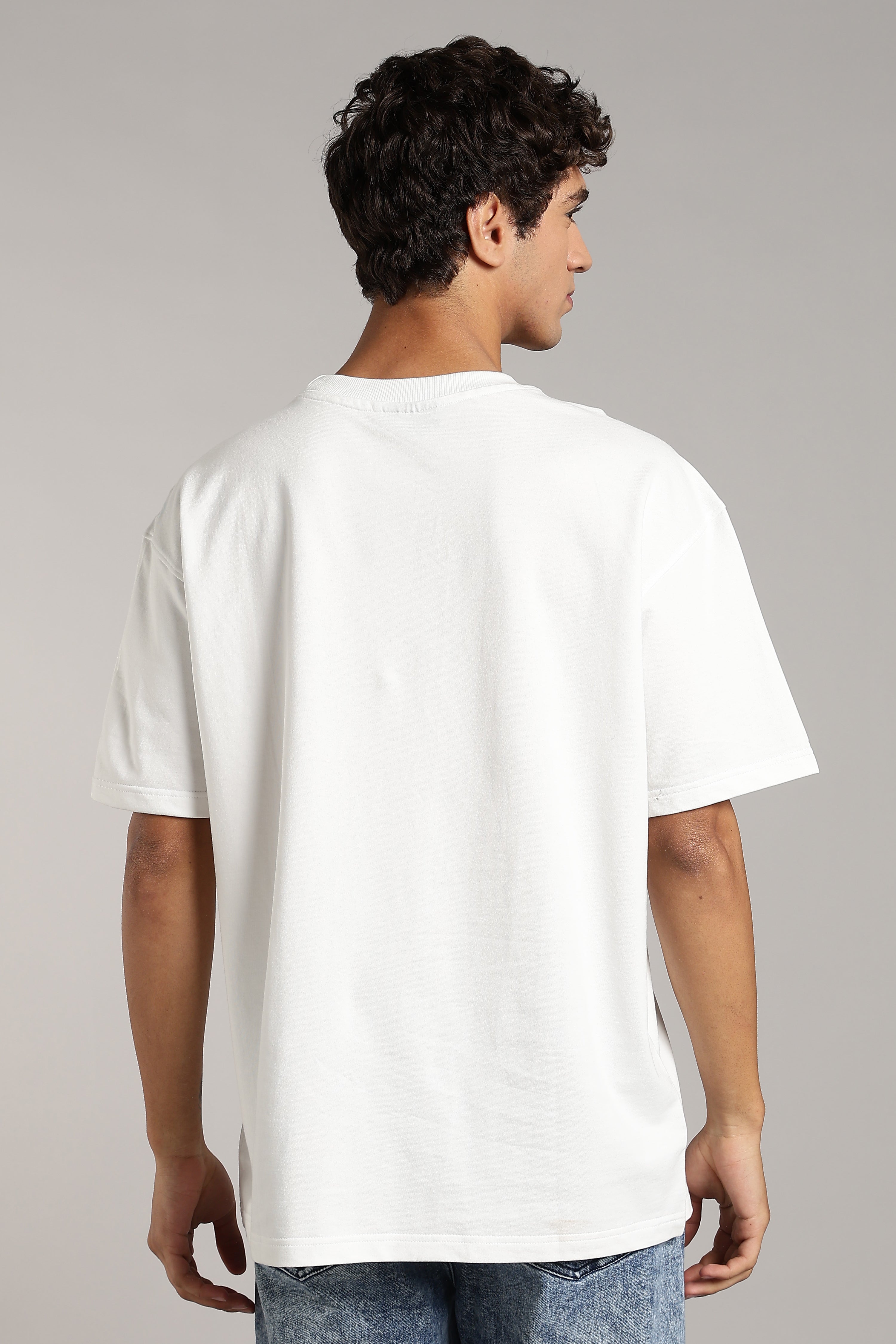VANTOWO “Ethereal” Heavyweight Oversized Fit Puff Print T-Shirt – White