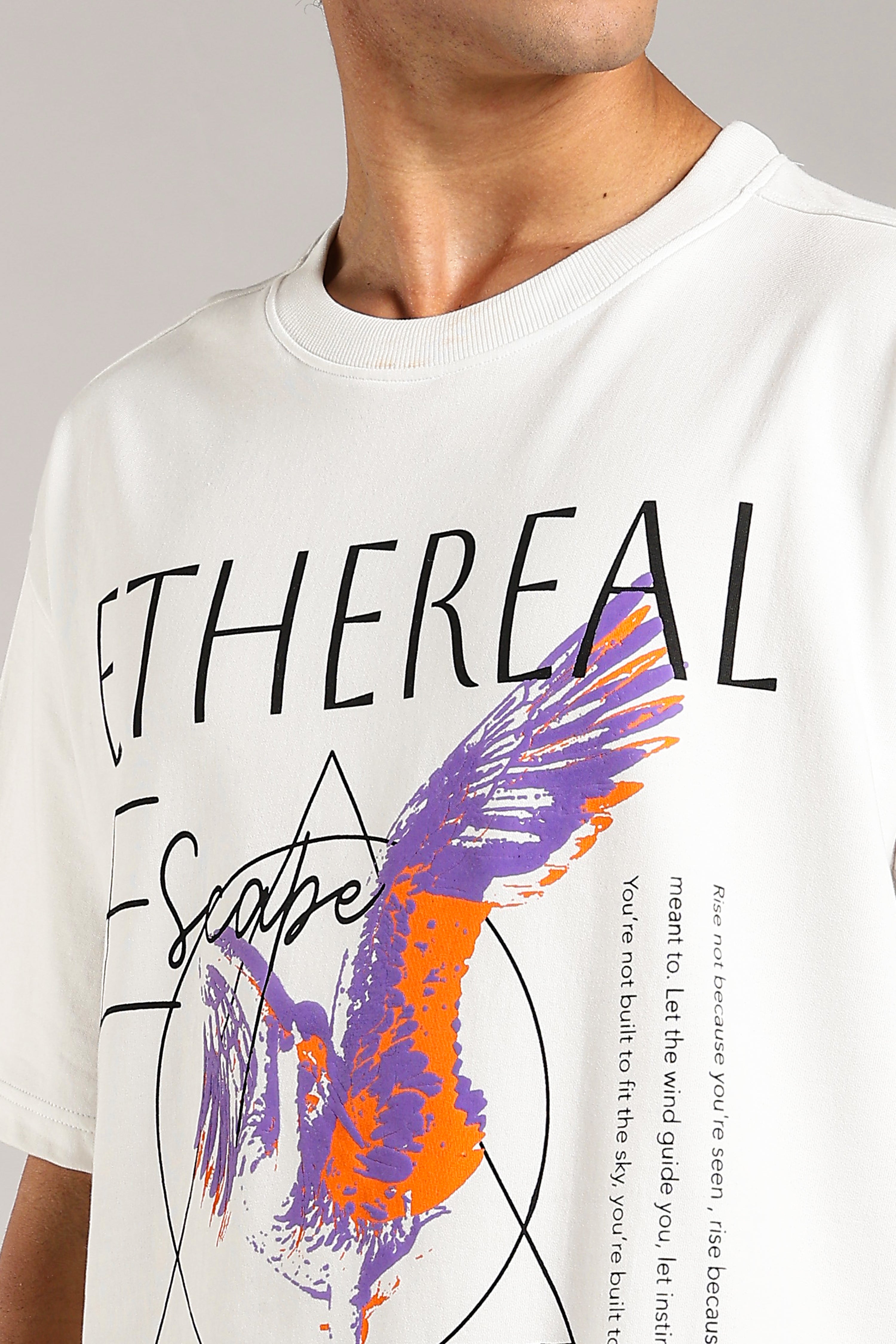 Ethereal White Premium Oversized Tees
