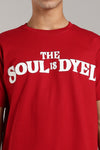 VANTOWO “Soul Is Dyed Red” Regular Fit Graphic T-Shirt – Red | Premium Cotton