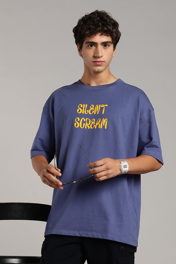 VANTOWO “Silent Scream” Heavyweight Oversized Fit Puff Print T-Shirt