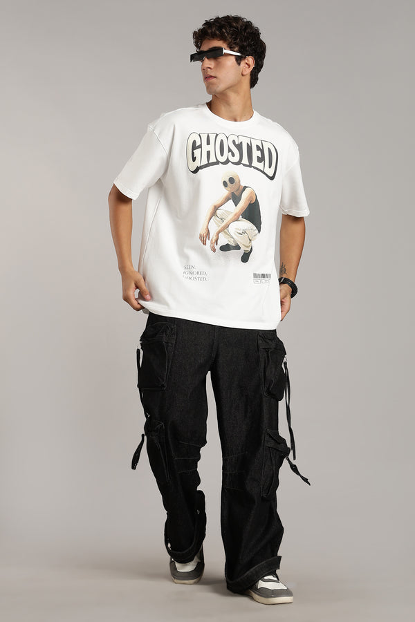 VANTOWO “Ghosted” Heavyweight Oversized Graphic T-Shirt – White