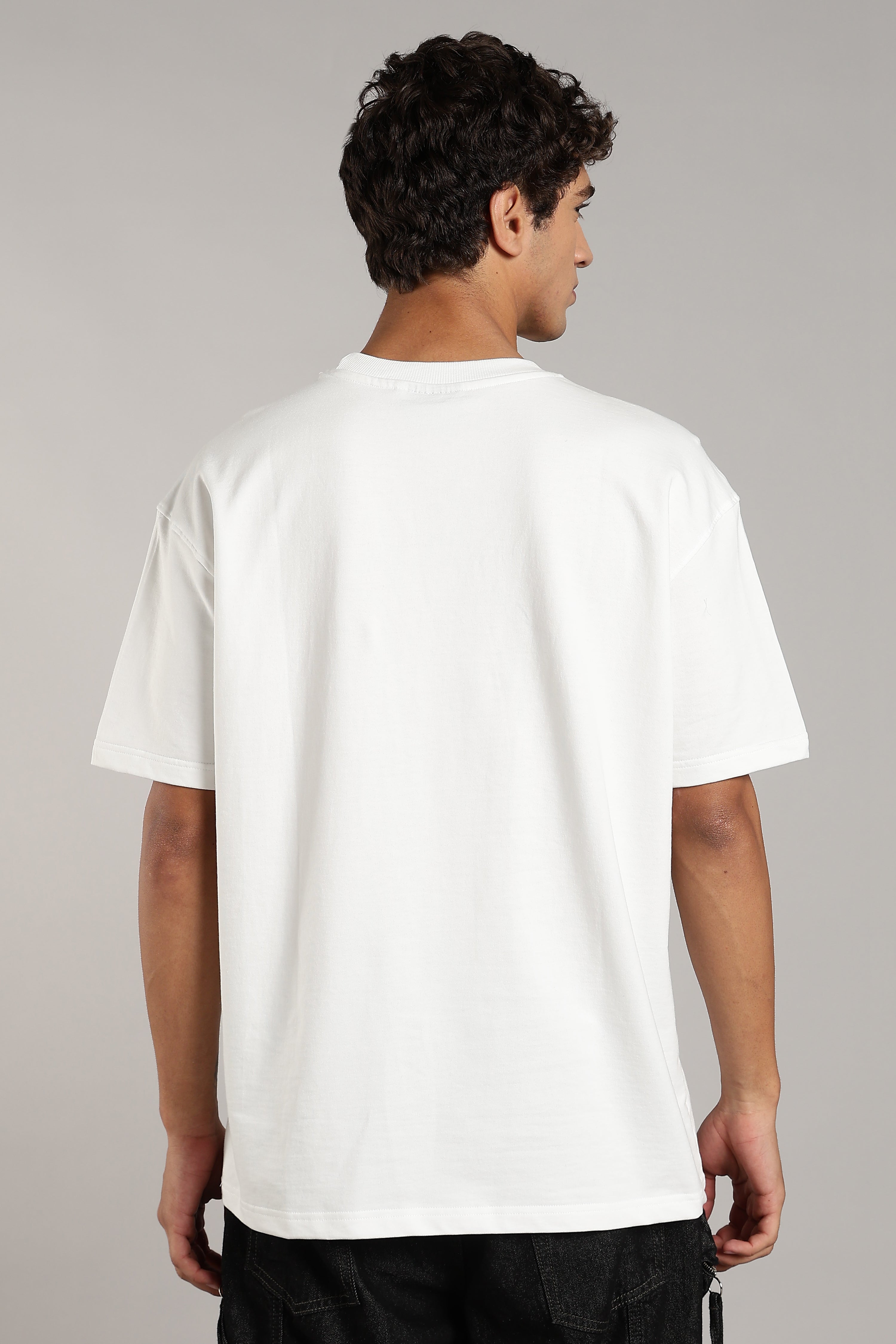 Ghosted White Oversized Tees