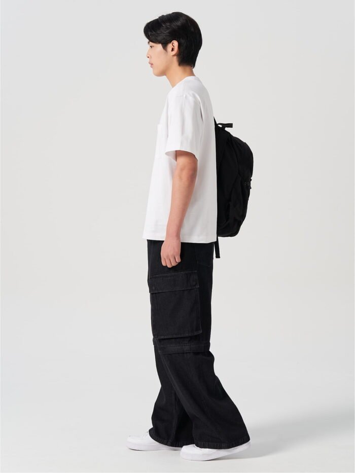 White mens oversized t shirts - Image 2