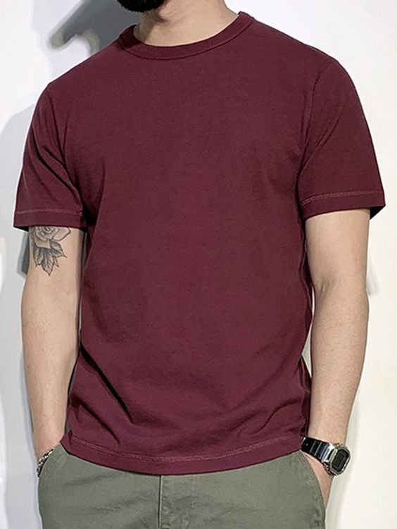 Maroon T shirts regular fit