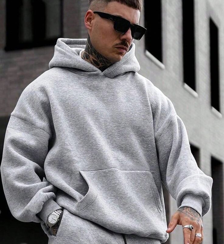 Mens grey hoodies